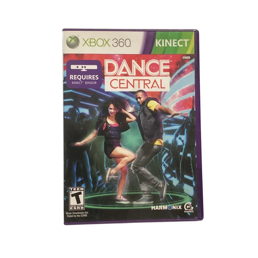 Xbox 360 Kinect Game Bundle Just Dance 4 and Dance Central 2-Disc Lot